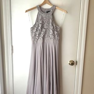 Lulu's Gray Bridesmaid Dress